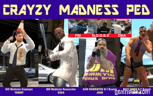 Crazy Madness Peds V1.1 + Special force war