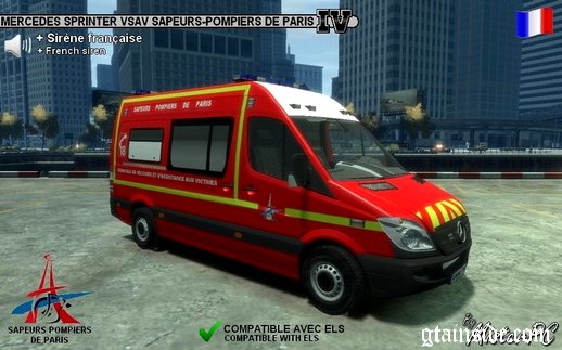 Mercedes Sprinter VSAV Sapeurs Pompiers de Paris