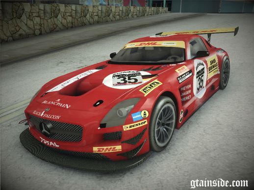 2011 Mercedes Benz SLS AMG GT3 Black Falcon