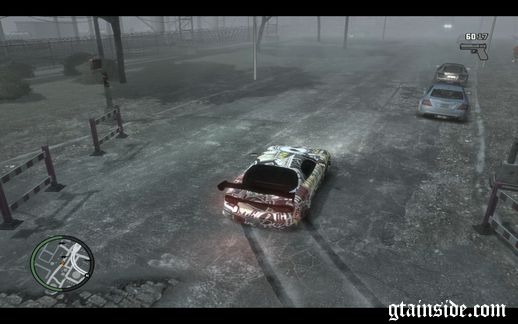 Illegal drift on the street