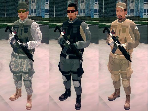 GTA V Merryweather Asian Uniform Soldier