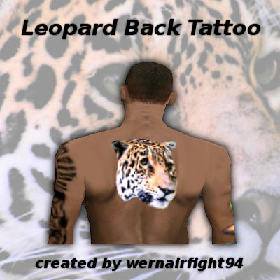 Leopard Back Tattoo