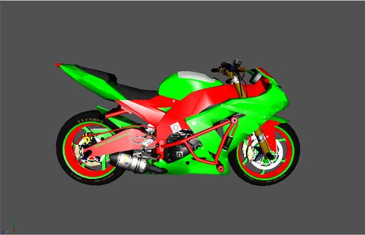 Kawasaki Ninja ZX-6R Stunt Bike