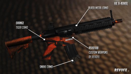 3 Weapons | HK A-Nimal Sawn C-Nimal Deagle B-Nimal