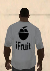 I Fruit Shirt White Black