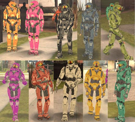 Master Chief 10 Color Costume (Halo)