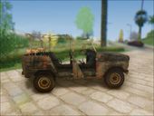 Burnt UAZ 469