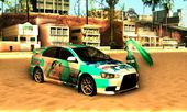 Mitsubishi Lancer Evo X Hatsune Miku Itasha