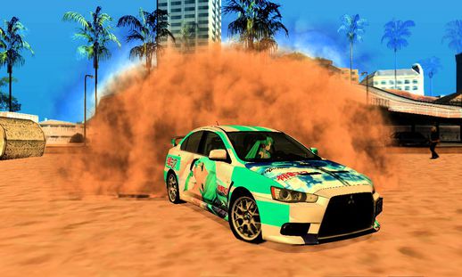 Mitsubishi Lancer Evo X Hatsune Miku Itasha