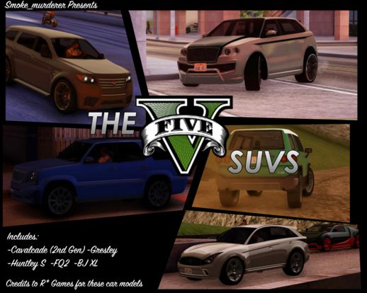 The Five SUVs Pack V1.0.1