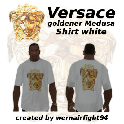 Versace Goldener Medusa Shirt White