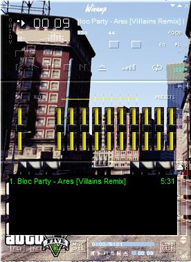 GTA V City of Los Santos Winamp Skin