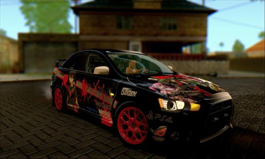 Mitsubishi Lancer Evo X 2008 [Akame Ga Kill Itasha]