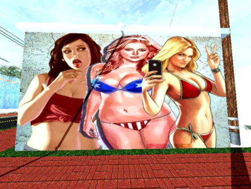 Girls GTA WALL Mod