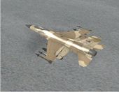 F-16 Fighter-Bomber Desert Camo