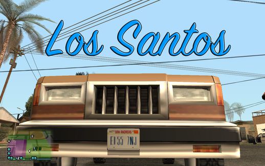 GTA V Plates For San Andreas Vehicles