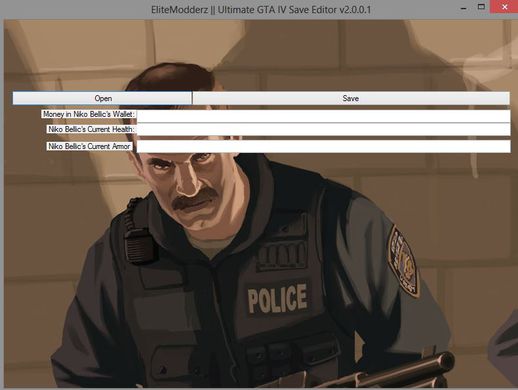 Grand Theft Auto IV Save Editor v0.0.05