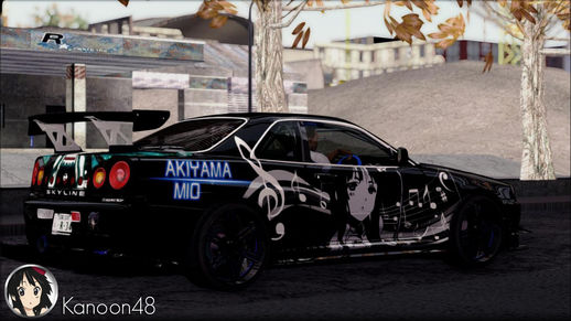 Nissan Skyline GT-R BNR34 Mio Akiyama Itasha