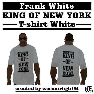 Frank White King Of New York T-shirt White