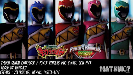 Zyuden Sentai Kyoryuger / Power Rangers Dino Charge Skinpack