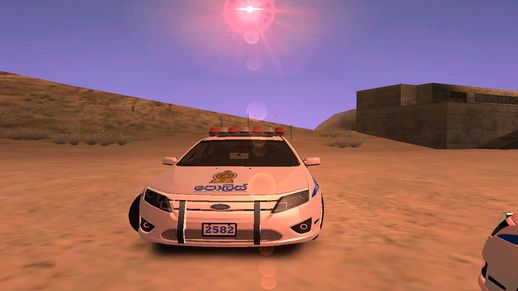 Ford Fusion 2011 Sri Lanka Police Skin 