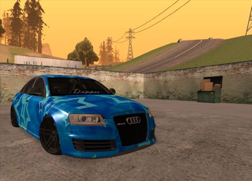 Audi RS6 Blue Star Badgged