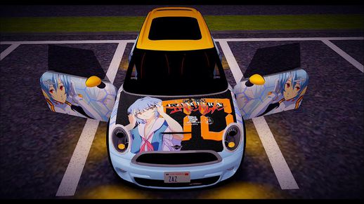 Mini Cooper Clubman S w/ Rei Ayanami Itasha Vinyl