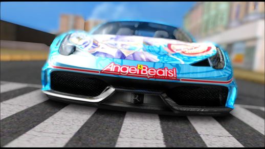 Ferrari 458 Speciale Angel Beats Itasha