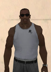 Rockstar Games Tank Top White Black