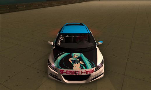 Honda CRZ Mugen Stance Miku Itasha