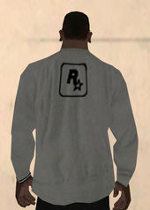 Rockstar Games Logo Sweater Gray White