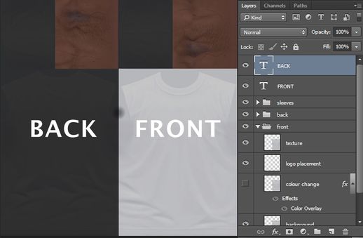 T-Shirt Template .PSD