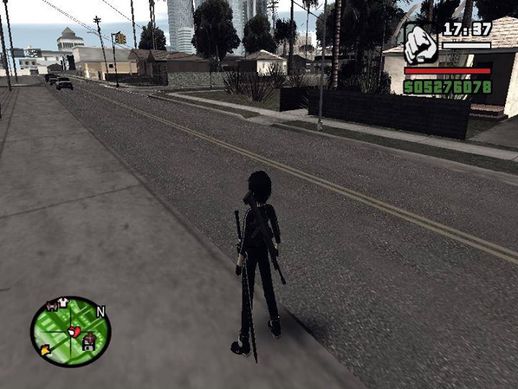 GTA SA Katana + Pistol + Sniper Holster MOD