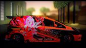 Honda Fit Street Modify Inori Yuzuriha Itasha