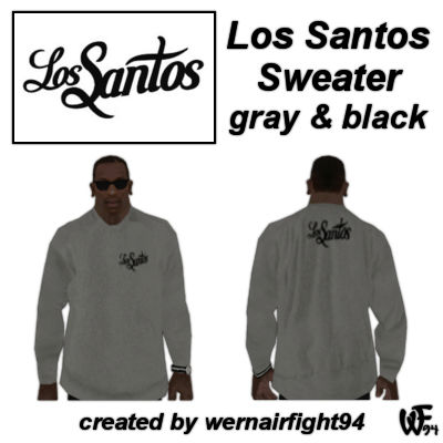 Los Santos Sweater Gray Black