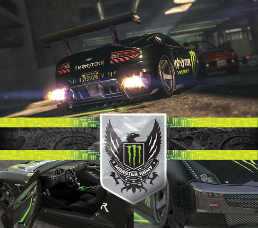 Monster Energy Texture Skin & Interior - (Massacro)