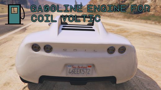 Gasoline Engine for Coil Voltic (Sound + Handling + Speedometer texture)