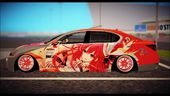 Lexus GS350 Stance w/ Itsuka Kotori DATE A LIVE Itasha