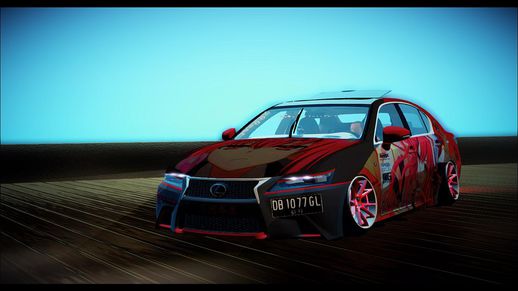 Lexus GS350 Stance w/ Itsuka Kotori DATE A LIVE Itasha