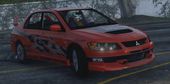 Mitsubishi lancer EVO Tokyo Drift