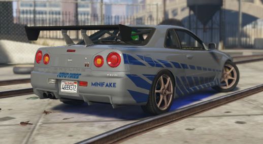 Nissan Skyline R34 Paul Walker (2Fast 2Furious)