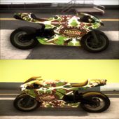 Bati Wayang Camo Motorcycle