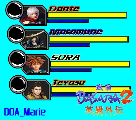 Sengoku Basara 2:Heroe's HUD - Beta 01