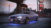 2Fast 2Furious - Nissan Skyline R34 Livery 1.1