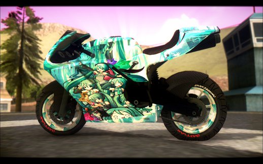 Bati Motorcycle Hatsune Miku Itasha