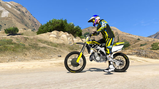 Yamaha YZ 250 - Graphics Vintage Yellow Texture