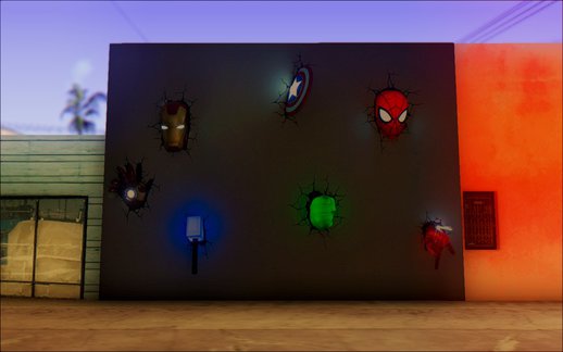 3D Wall Heroes