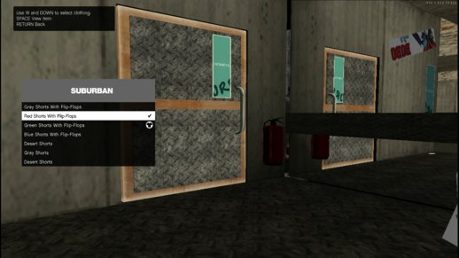 Clothes Shop Menu for DK22PAC GTA V HUD