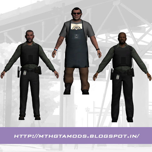 Ammu-Nation Seller+Security Guards (GTA V)