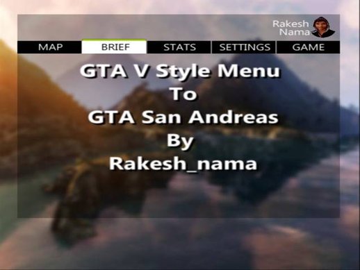 NEW GTA V Style Menu to GTA SA